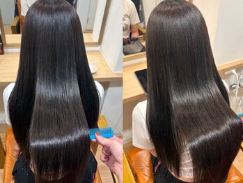ヴィンス(vince)の写真/【岐阜駅】真っ直ぐだけの縮毛矯正ではなく自然なふんわり感も叶います◎憧れのさらさらストレートヘアに♪