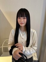 アム(amu)&nbsp;前髪カット/暗髪/ロングヘア/髪質改善ストレート