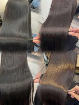 アマテラスゼロ 新宿(AMATELAS zero) 艶髪/美髪矯正/グレージュ/オリーブ/くすみ/縮毛矯正/髪質改善