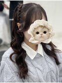 編み上げハーフツイン/クラゲヘア/サイドポニーテール