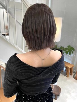 グリーン(green) グレージュ×くびれボブ chisato