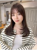 レイヤーカットハッシュカットハイレイヤーシースルーバング