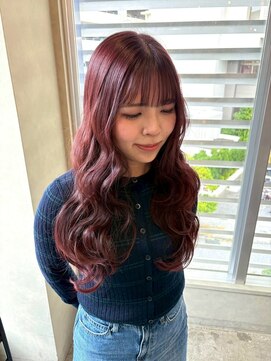 アルウ(Aru) ブリーチなしのレッドブラウン