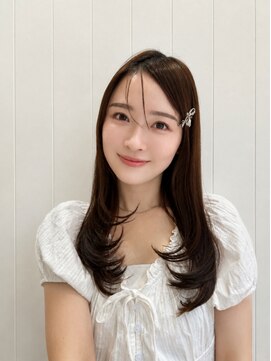 ビューバイネオリーブ 用賀店(Beau'r by neolive) ストレートパーマ縮毛矯正ダークパープル夏ミルクブラウン[用賀]