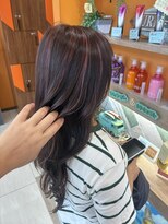 アース 長崎大村店(HAIR&MAKE EARTH)&nbsp;ピンクハイライトカラー