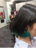 毛先マーメイドブルーCOLORTRICK!