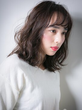 カバーヘア ブリス 大宮西口(COVER HAIR bliss) *bliss大宮*ダブルバングのくせ毛風無造作カールのふわミディt