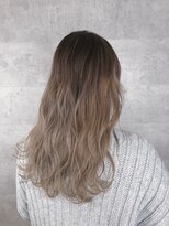 アンダーバーホワイト 天王寺阿倍野店(_WHITE)&nbsp;外国人風スモーキーベージュ_ハイトーンバレイヤージュ