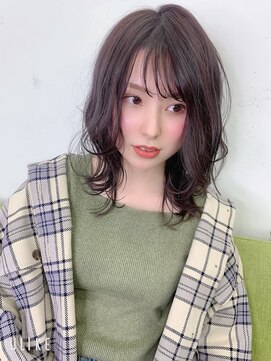 アンリ(Anli) 【Anli】ミディアムレイヤー×パープル