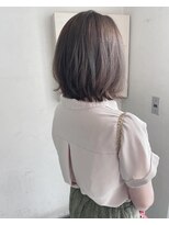 キャンバス バイ ネオリーブ 横浜西口(Canvas by neo.)&nbsp;ブリーチなし グレージュ ボブ プチレイヤー◎sk