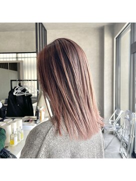 ムード カナザワ(mood kanazawa) ブリーチで透明感ピンクバレイヤージュ◎