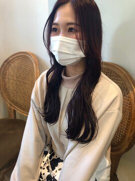 リィベ(Liibe) guest snap こねれロング/センターパート