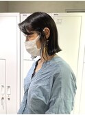 外ハネボブ/切りっぱなしボブ/シースルーバング/大阪梅田