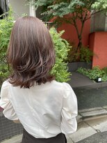 グランディール(grandir)&nbsp;「grandir」ミディアムレイヤー×ベージュブラウン