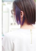 #インナーカラー #イヤリングカラー #ダブルカラー #パープル