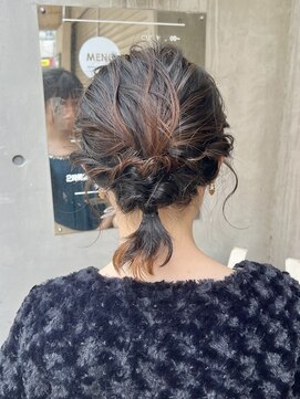 スミ(sumi) ヘアセット×編みこみアップ