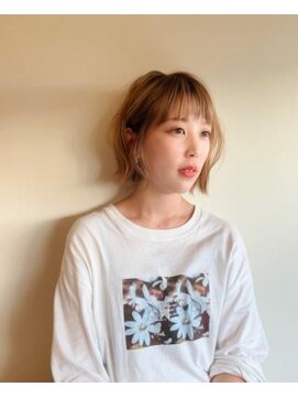 ヘアアンドメイク ビス イオンモール八幡東店(Bis!) 切りっぱなしシースルーボブ