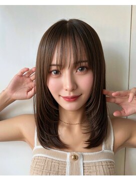 サンド 池袋(sand) 韓国風/インナーカラー/縮毛矯正髪質改善/顔まわり/白髪ぼかし