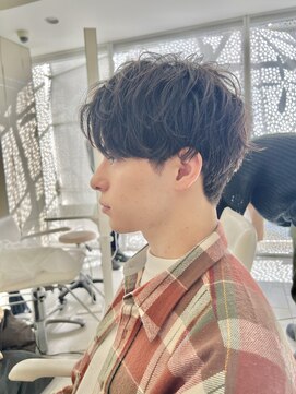 アンフィニー 銀座(ANFINI) 爽やかマッシュセンターパートコンマバングコンマヘア