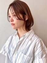 ラフ フロム ガーデン(Laf from GARDEN)&nbsp;ボブ/レイヤーカット/オリーブベージュ/ウェットヘア/韓国風