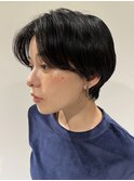 アップバングショート