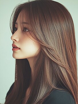 クロワ(croix) レッドブラウンロングレイヤー