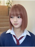 ウルフレイヤーボブ長めボブ切りっぱなしボブ20代30代ハイトーン