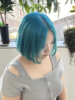 イエナ 渋谷(IENA)&nbsp;ターコイズブルーケアブリーチダブルカラーハイトーン
