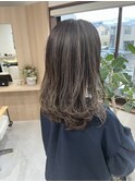 白髪ぼかしハイライト×シルバー