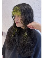 繭 インナーバング+レイヤーハードパーマ