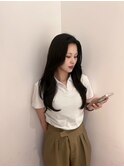 《黒髪ボブルフネビージュ小顔ワンレン用賀》