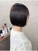 ストレートボブ × ラベンダーグレージュ【千葉優希】