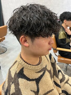 エルマーク 梅田(L-MARK) 波巻きスパイラル/シャドウパーマ/サーフカール/men's/メンズ