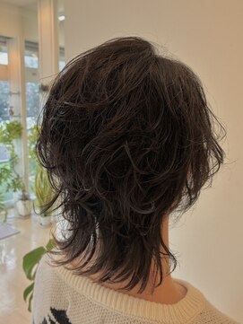 ニコラ(NICOLA) ウルフ×ウェーブパーマ