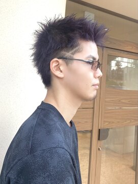 チャコレ パーチ 北千住店(Chacolle perch) グレープカラー×アクセントラフショート