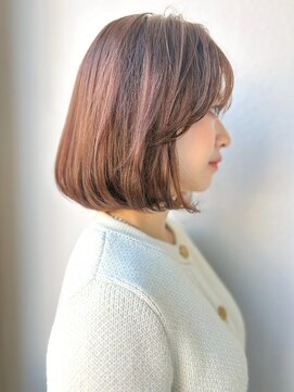 カバーヘア 上尾西口店(COVER HAIR) 内巻きボブレイヤー/ミルクティーベージュ/春カラー小顔p上尾