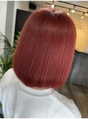 赤髪ボブ