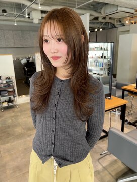 ヘアーズルネッタアベノ(HAIR'S Lunetta abeno) 【大阪/天王寺】ハッシュレイヤーカット×透明感ベージュカラー