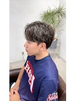 ワイズフルハウス メンズパーマ ハイライト