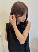 アッシュブラウン/顔周りカット