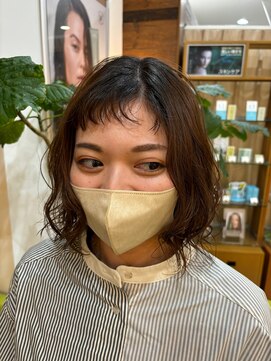 プランタンアヴェダ(printemps AVEDA) コテ巻き風ふわふわパーマ