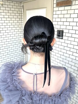 フェリーチェ 六本木店(Felice) カチモリ タイトヘア アップスタイル 韓国 結婚式 参列ヘア