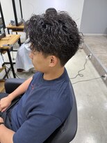 アン ビー(an B)&nbsp;アップバングショート×スパイラルパーマ