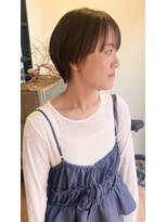 ビレップ(BIL'EP)&nbsp;前髪ありショート/ワイドバング/アッシュブラウン