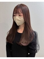 ウフアンビアンス(Oeuf.ambiance)&nbsp;グレージュ大人可愛いうる艶ワンレングス