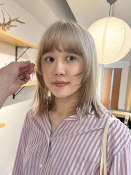 アンサム リリー(UNSOME Lille)の写真/【三軒茶屋駅徒歩3分】顔周りのデザインで、さりげなく垢抜ける。(カット￥5000/カットカラー￥6000～)