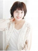 ふんわりシルエットの外ハネボブスタイル