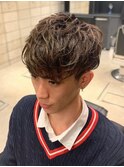 くせ毛風パーマショートレイヤーソフトツーブロックテクノr