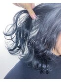 【ALLY阿部】インスタで大人気☆ブリーチをしないネイビーカラー