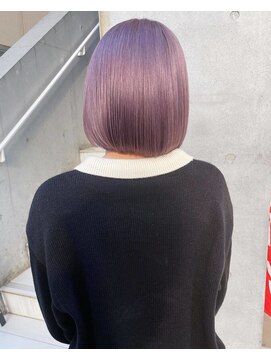 ジーナ バイ アルティナ(Dina by artina) パールラベンダー_ボブカット_ラベンダーアッシュ_ワンレンボブ2